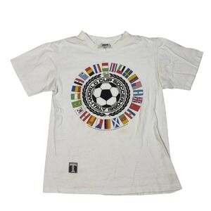 Vintage 90s World Cup 1990 T-Shirt Mens Size M Italy FIFA Soccer Made‎ in USA